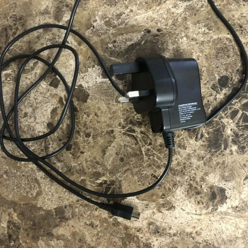 GENUINE CARPHONE WAREHOUSE CPW-TCHMINIUSB POWER ADAPTER MINI USB CHARGER UK PLUG